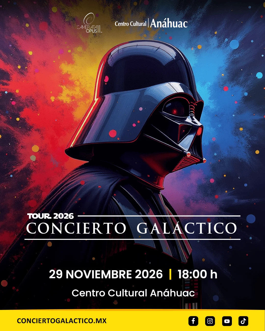 Cartel oficial de Concierto Galáctico