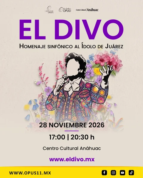 Cartel oficial de El Divo · 28 de noviembre de 2026